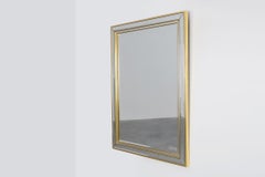 Hollywood Regency Metal Mirror by Deknudt, Belgium 20th Century