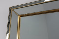 Large Hollywood Regency Deknudt Mirror in Gilt Frame, Belgium, 20th century