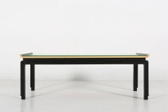 Rare painted coffee table by De Coene Frères, Belgium 1950s