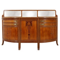 Exceptional hemisphere Art Nouveau Sideboard by Maurice Dufrene, France 1911