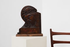 “Ecce Homo” Hand‑Carved Wooden Relief, Belgium ca. 1925