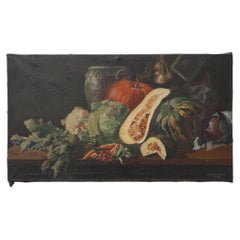 Nature morte aux légumes et à la poterie, d'A. Platteau, Belgique, 1935-1936