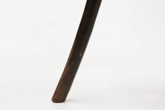 Sgabello scultoreo brutalista in rovere, Francia, 1850 ca. 1850