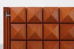 Christophe Gevers per De Coene Frères, credenza in teak “Saphir”, Belgio, 1962