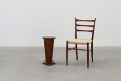 French Art Deco Solid Oak Pedestal or Plant Stand, Display Column, ca 1925