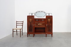Art Deco marquetry cabinet by De Coene Freres, Belgium, ca. 1925
