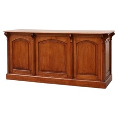 Large French Solid Oak Shop Counter or Bar Counter, Mid-19th Century, circa 1850