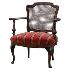 Louis XV‑Style Oak and Cane Armchair, France, circa 1890