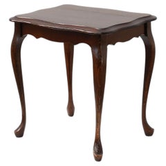 Small Queen Anne style side table with cabriole legs, England, 1900