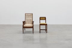 Arts & Craft oak armchair with spindle sides and tweed upholstery, Belgium, 1920