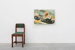 Manifesto pubblicitario di Giacomo Agostini, vincitore della Daytona 200 del 1974, autografato