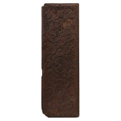 Panneau de bois de style gothique du XVIe siècle, provenant de France, orné de motifs géométriques