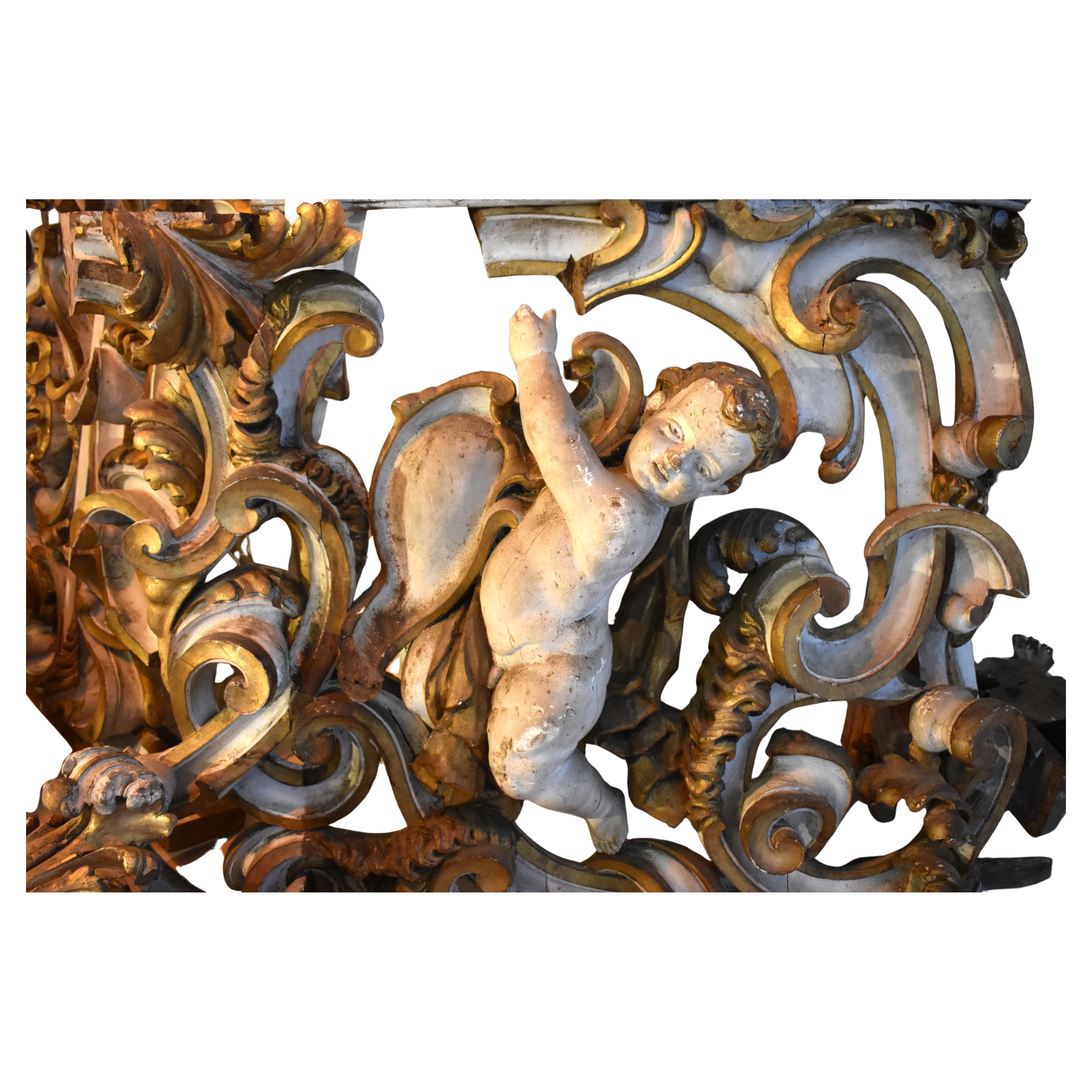 Balustrade with (decorative) corbels, of an ancient choir lofts  18th 18th Century