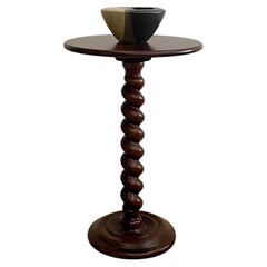 French Wood Twist Side Table