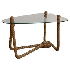 Audoux Minet Rope & Glass Coffee Table 