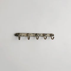 Vintage French Rustic Farmhouse Iron Coat Rack France