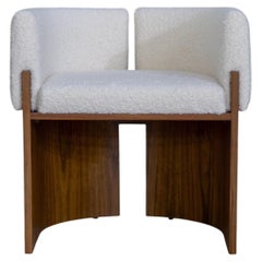 Julius 10y Dining Chair, Mutenye Wood structure, Bouclé, COM option, Portugal
