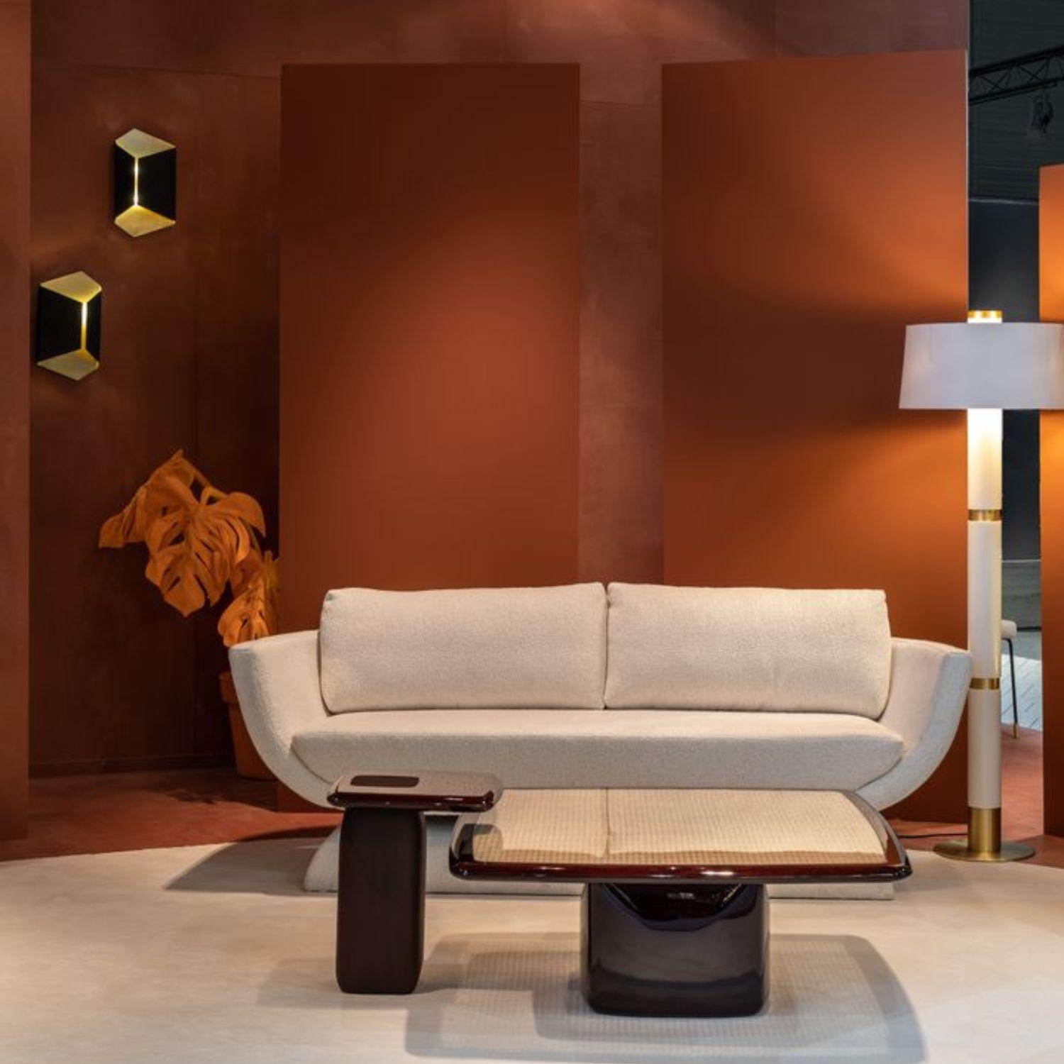 Woodwork 21st Century Oscar Sofa, in COM fabric, Handcrafted in Portugal by Duistt For Sale