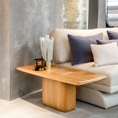 Table basse rectangulaire Bossa du 21e siècle, en chêne massif naturel, par Duistt