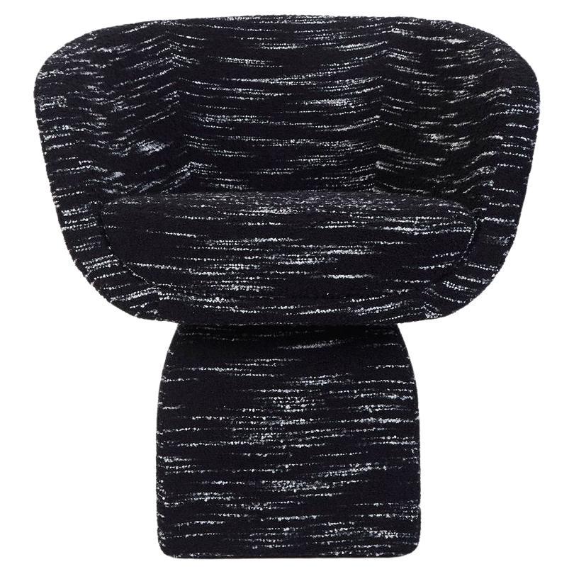 21st Century Oscar Chair, in a Special Bouclé Fabric, by Duistt
