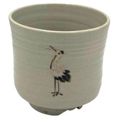 Japanese Matcha Bowl for Tea Ceremony Shino ware 1980s Showa