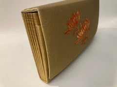 1980s Japanese Vintage Silk Clutch with Floral Motif