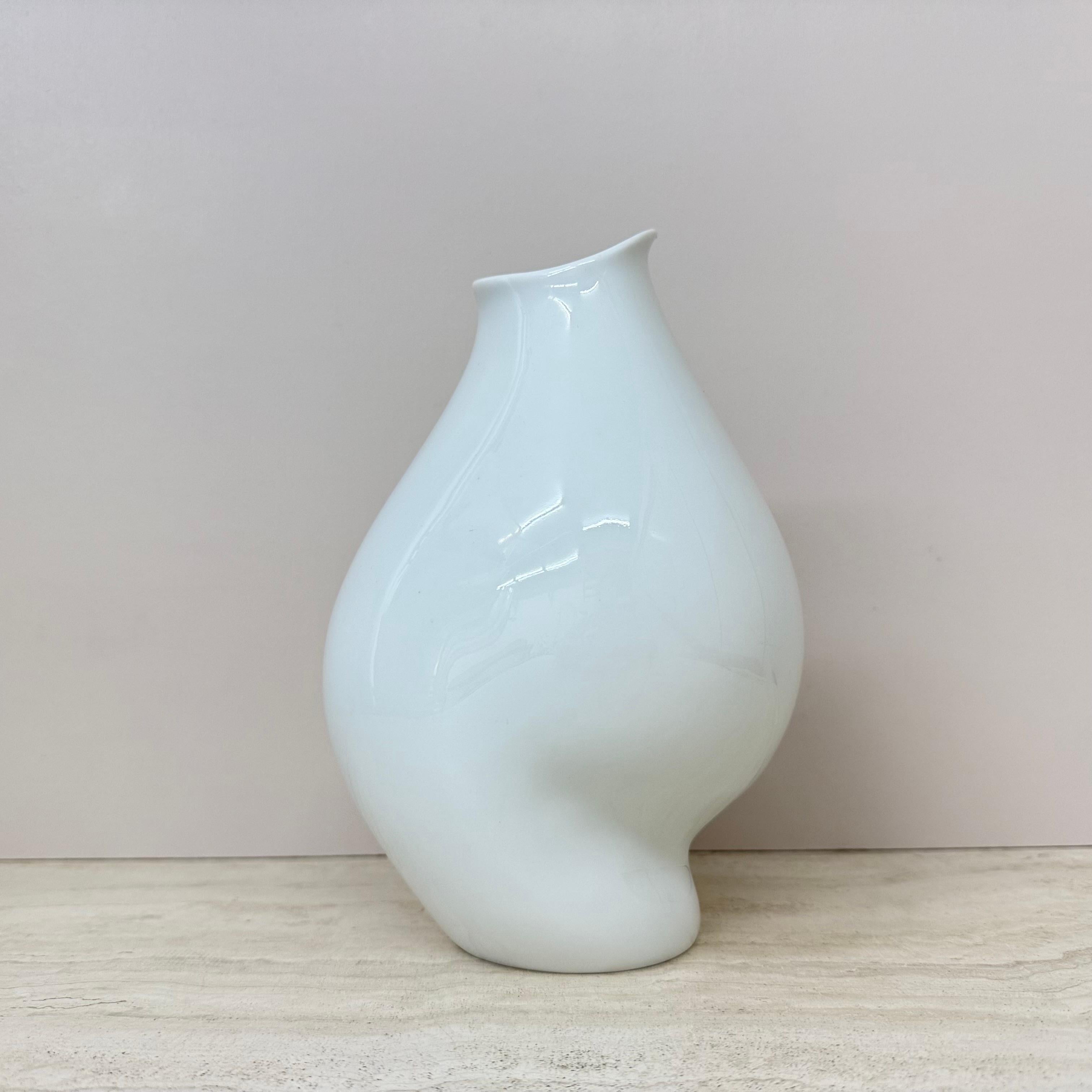 German Big Vase with the Seven Faces of Fritz Heidenreich, Rosenthal, 1950s For Sale