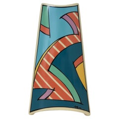 Rosenthal studio linie flash one vase ceramic , 1980s Memphis