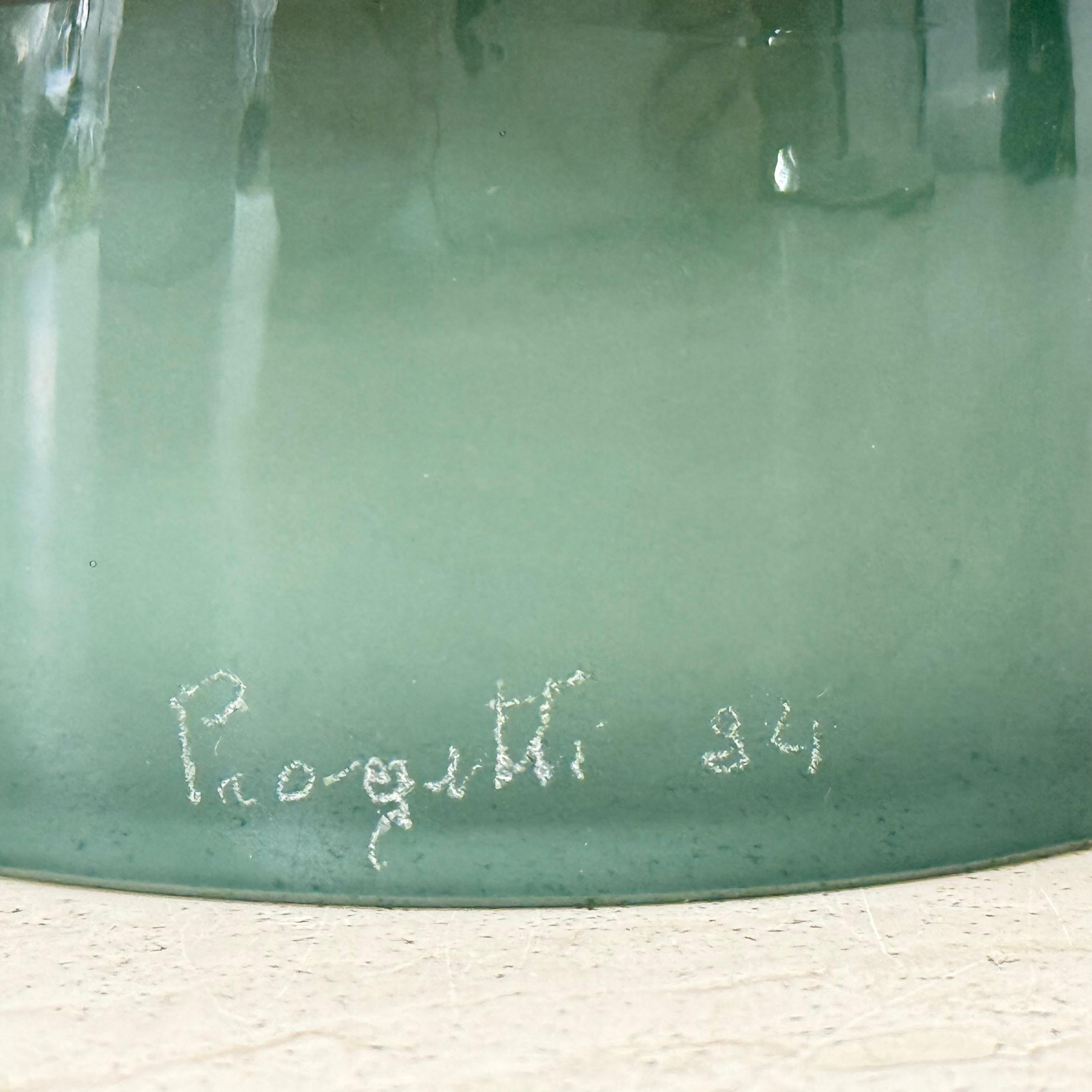 Ciotola in vetro di design di metà secolo di Progetti, anni '80 in vendita 1