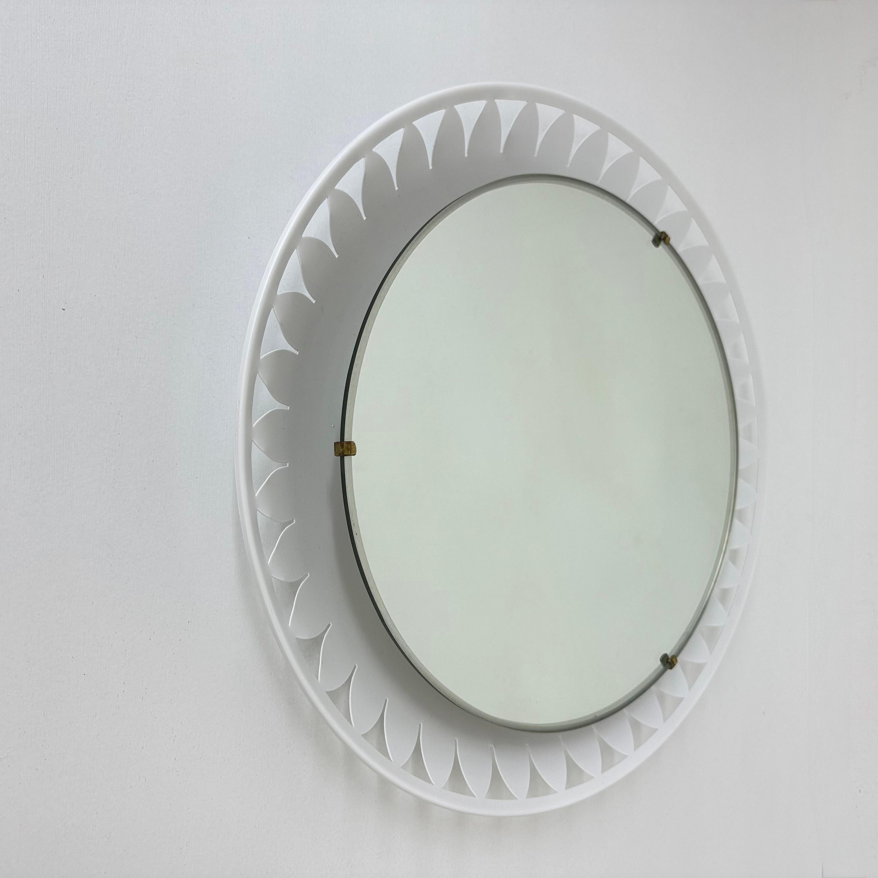 Illuminated mirror by Ernest Igl for Hillebrand , 1970s For Sale 11