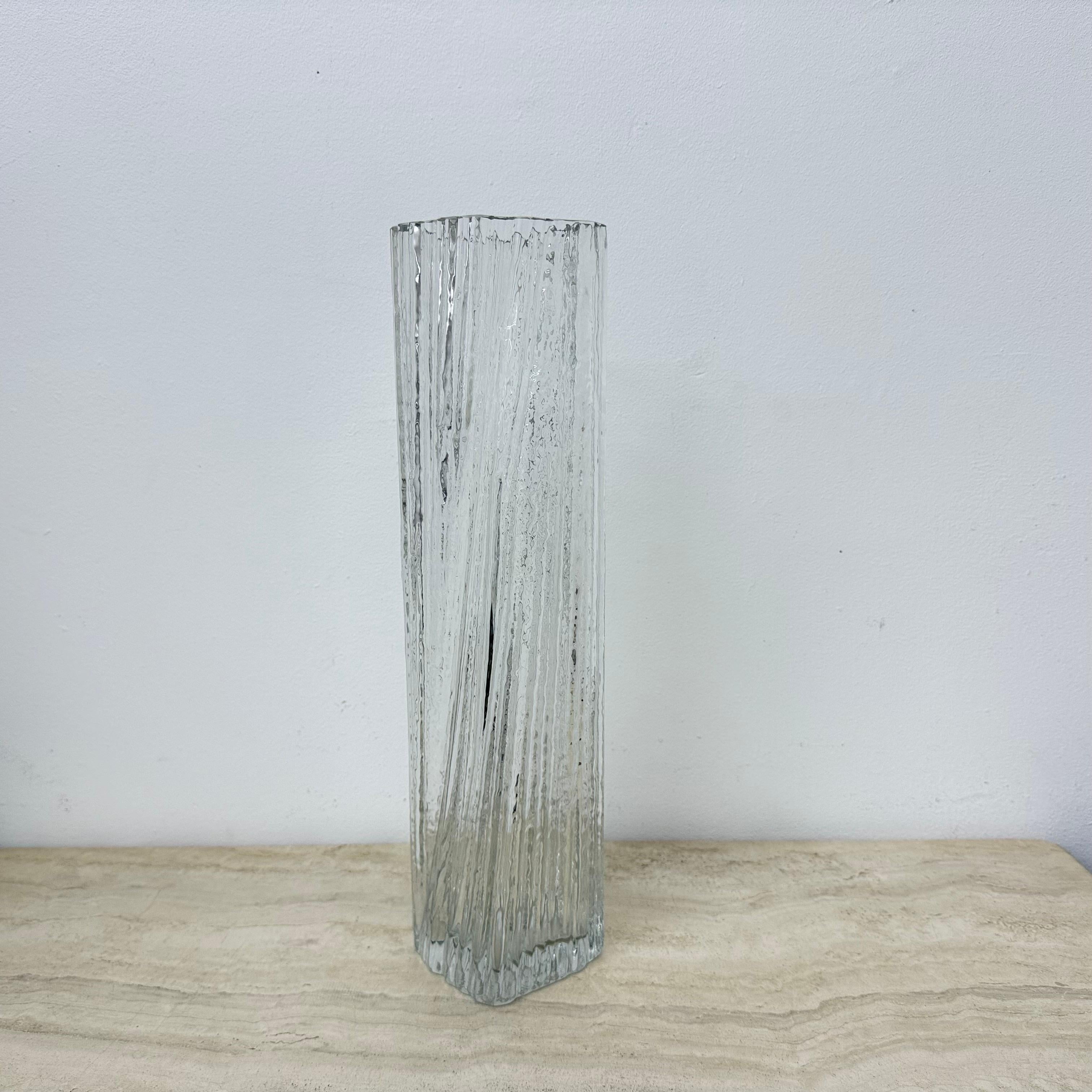 German Rosenthal Glass Vase by Martin Freyer for Rosenthal Studio Line 1970s For Sale