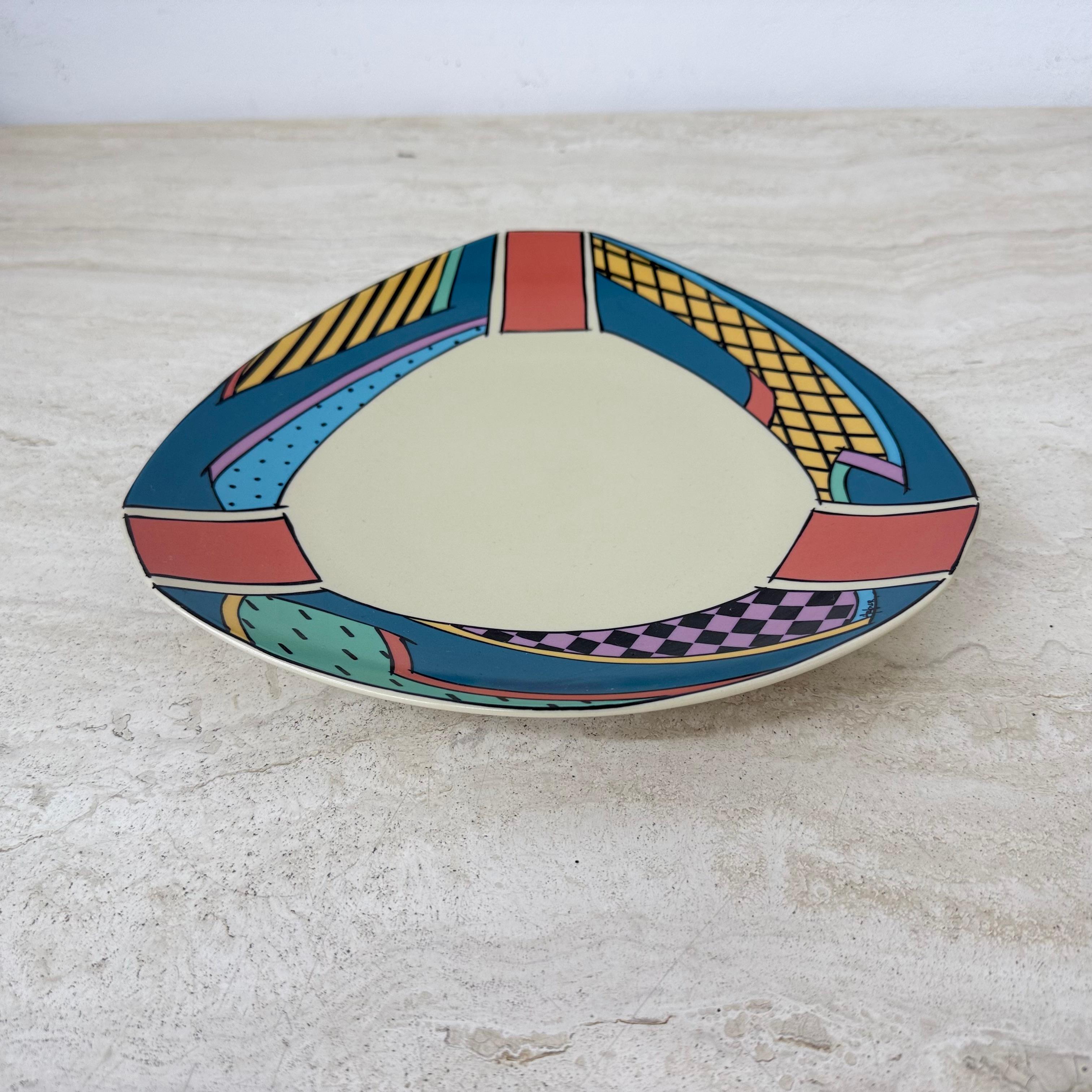 Post-Modern Rosenthal studio linie flash one vase ceramic , 1980s Memphis For Sale