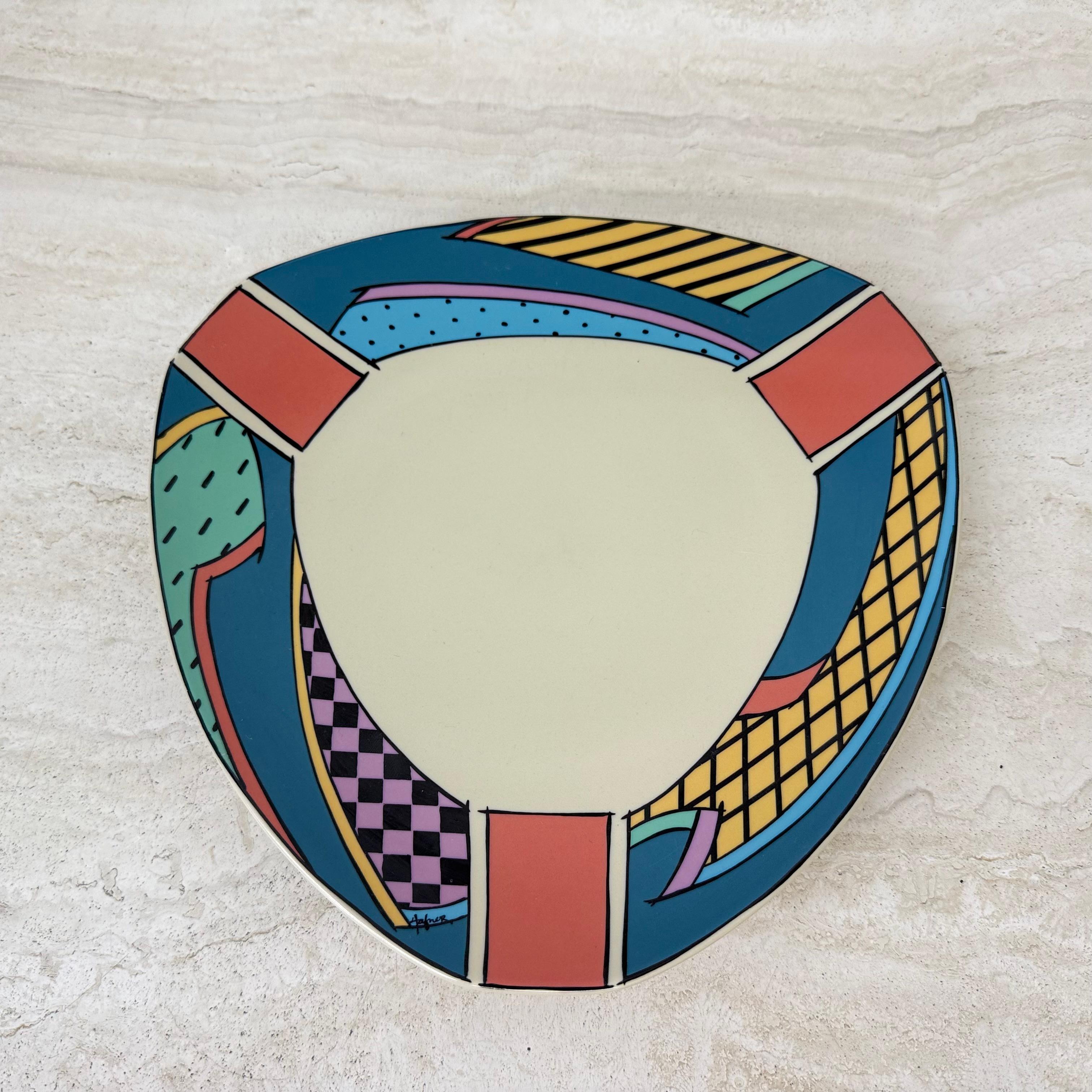Rosenthal studio linie flash one vase ceramic , 1980s Memphis For Sale 2