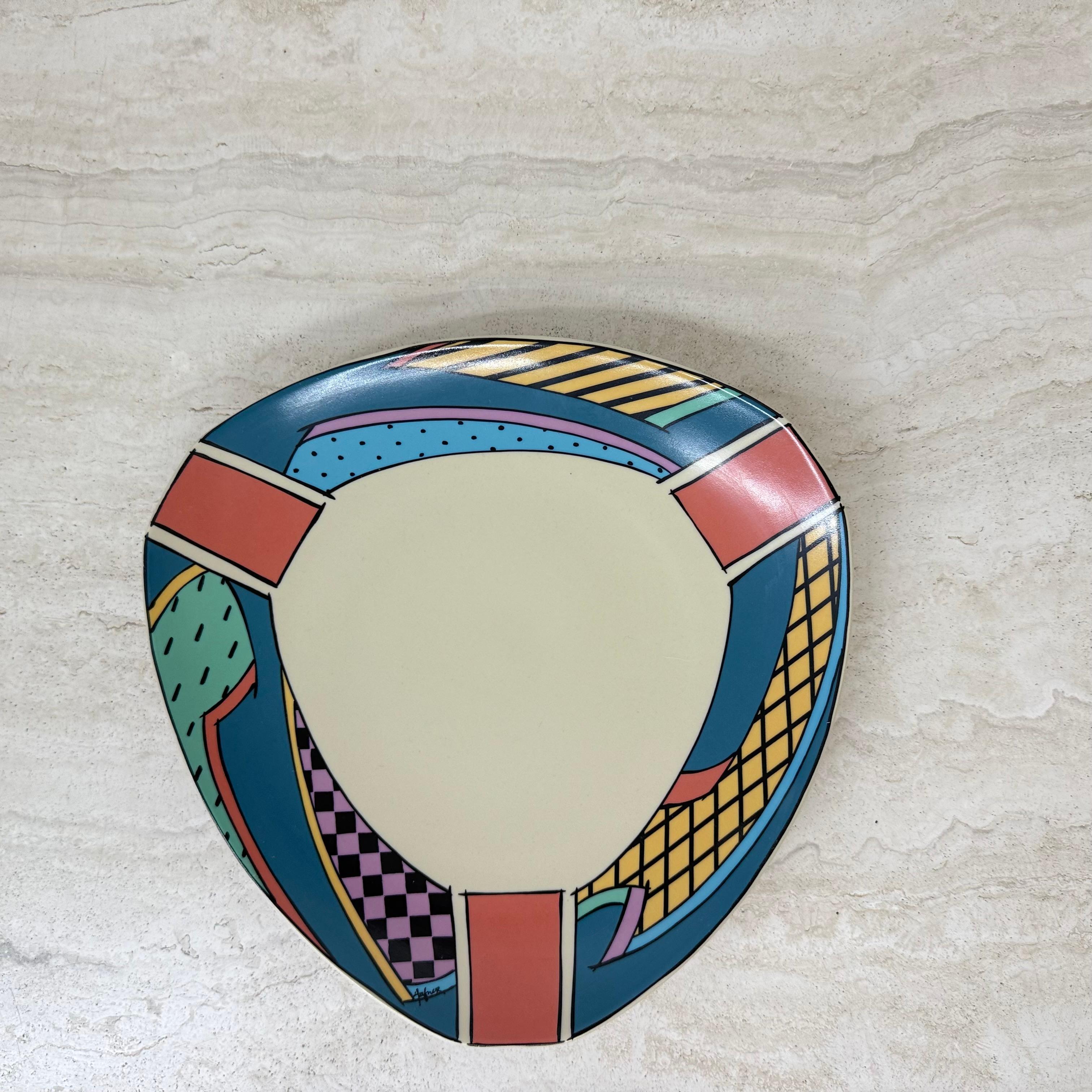 Rosenthal studio linie flash one vase ceramic , 1980s Memphis For Sale 3