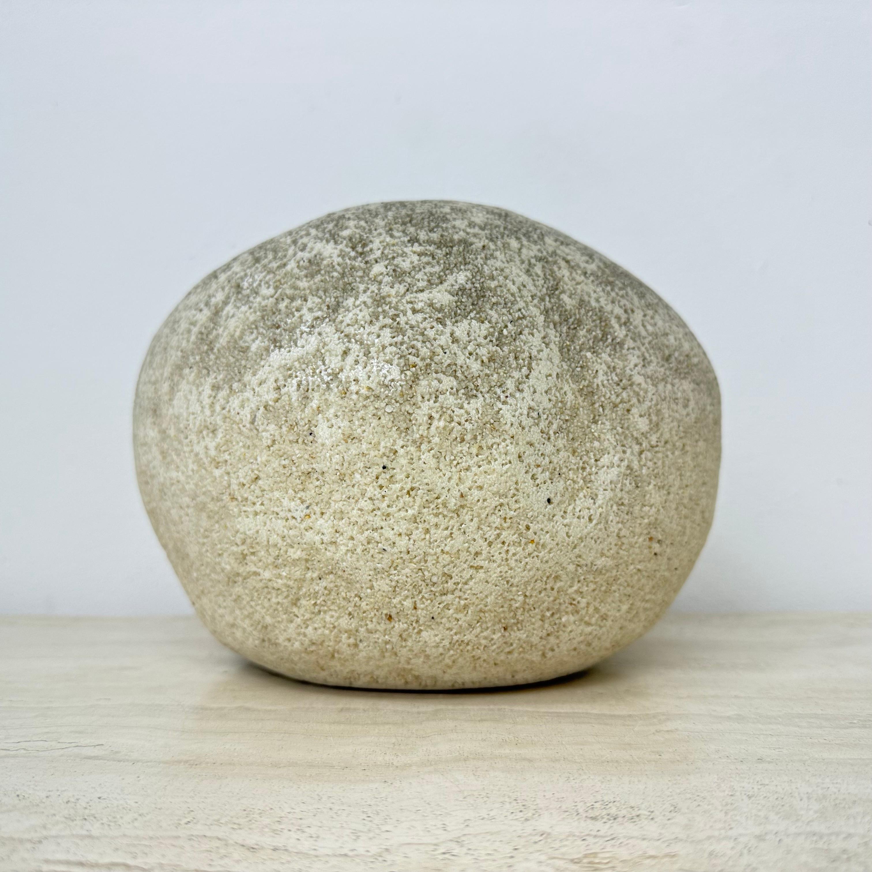 Plastic Mid-century design vintage moon rock table lamp André Cazenave style , 1970s For Sale