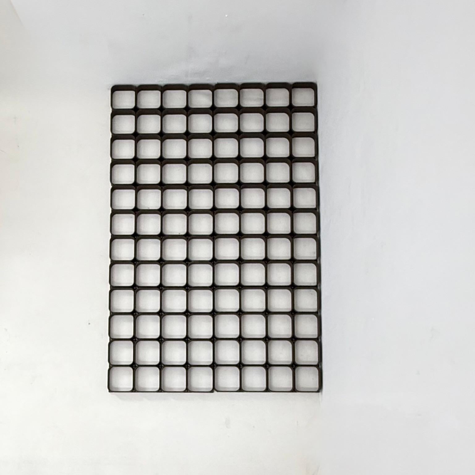Space age wall plastic wall panel system , 1970s

Dimensions: 60 cm height , 60cm width , 6cm depth per piece 
Condition: Good used condition. 3 of them ar missing a mall corner piece this was removed for installation
Period: 1970s
Material: