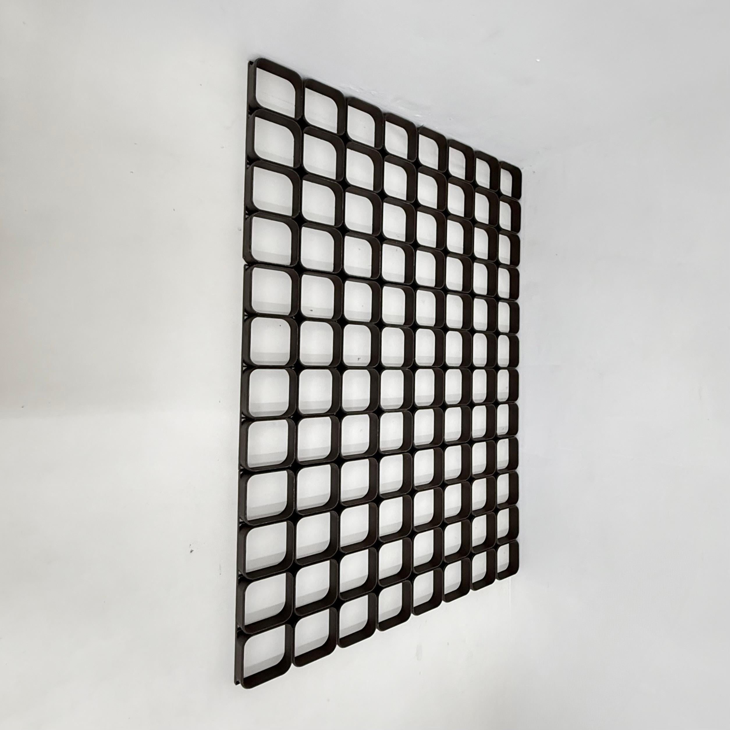 Plastic Set of 6 Space age wall plastic wall panel system , 1970s For Sale