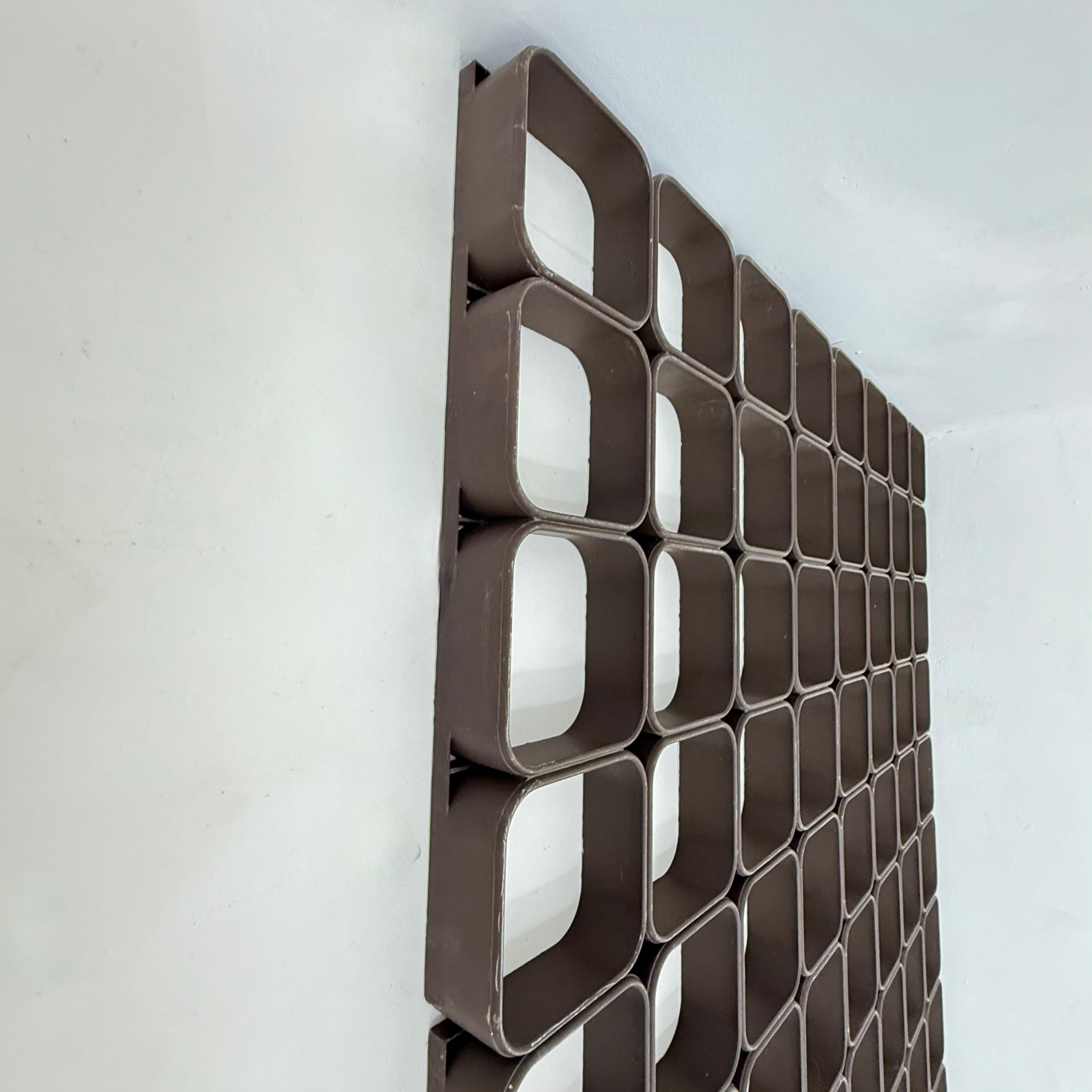 Set of 6 Space age wall plastic wall panel system , 1970s For Sale 4