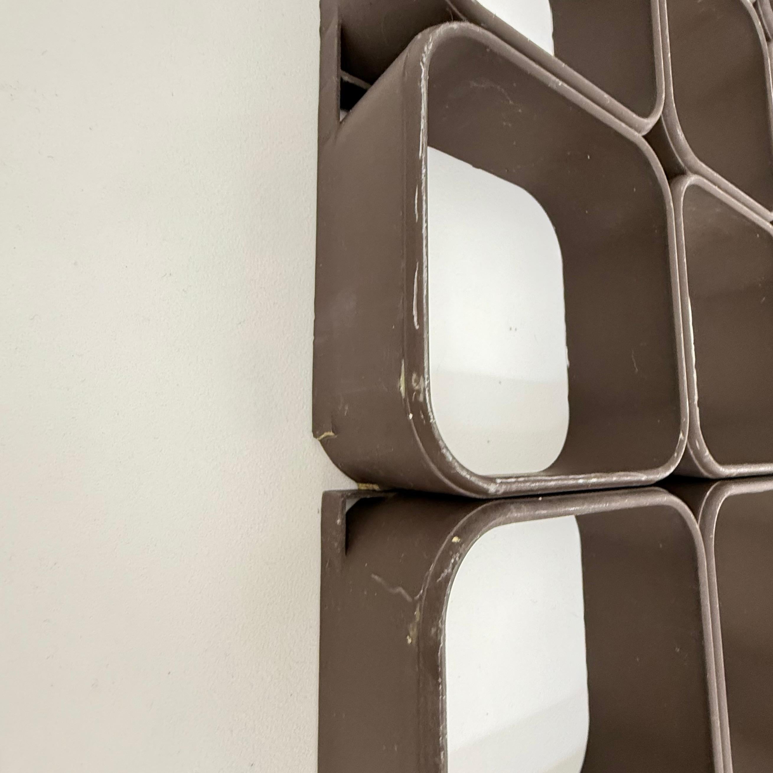 Set of 6 Space age wall plastic wall panel system , 1970s For Sale 5