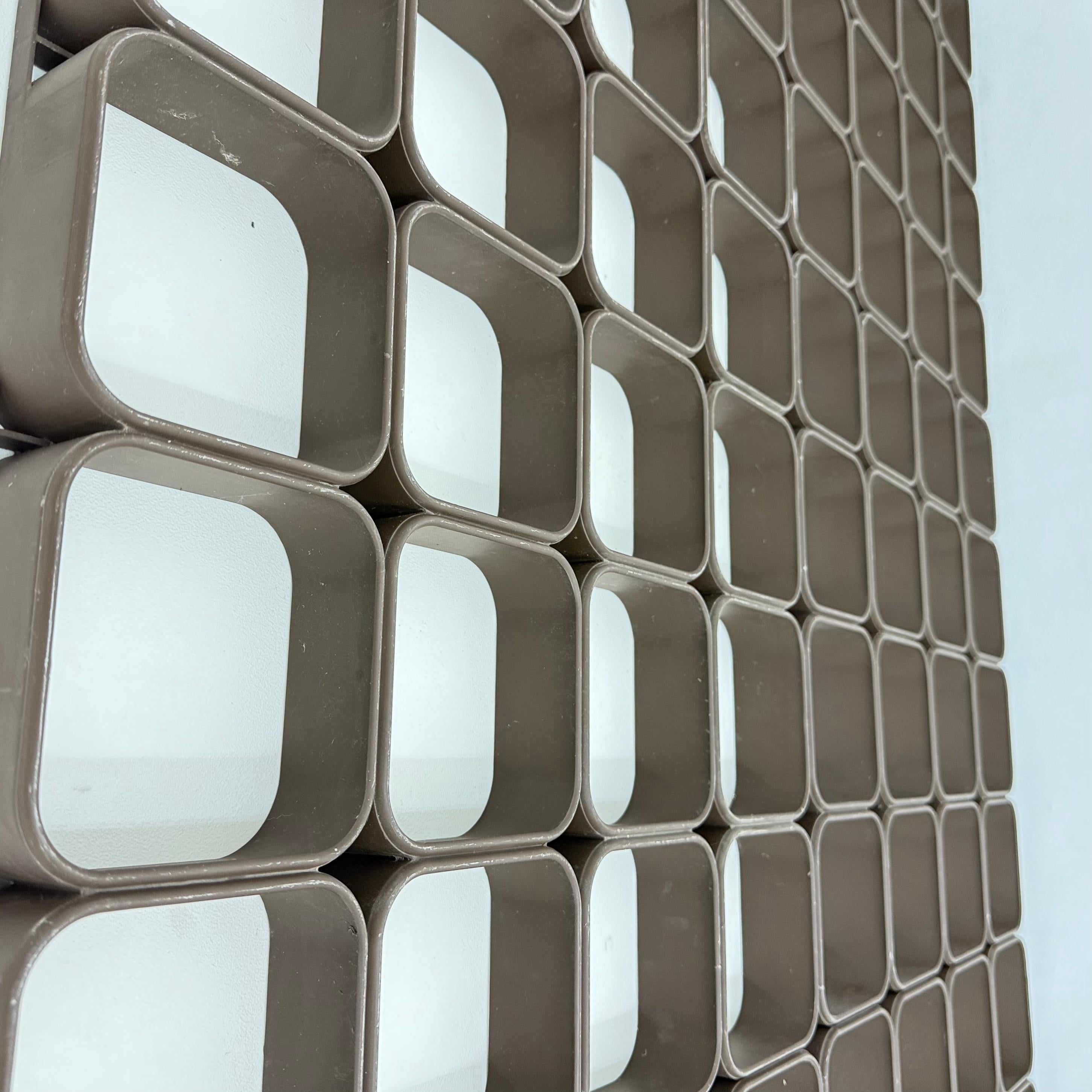 Set of 6 Space age wall plastic wall panel system , 1970s For Sale 6