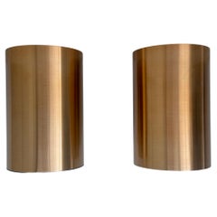Paar Collider Deckenleuchten bündig montiert rose gold finish , 1970er