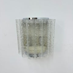Mid-century glass tube Doria Leuchten wall lamp / sconce , 1970s