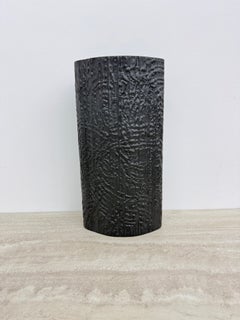 XXL Large black bisque black porcelain vase by Martin Freyer for Rosenthal , 197