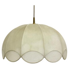 German Mid-Century “Cocoon” Wavy Chandelier by Goldkant, 1970s