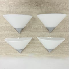 2er Set Glashütte Limburg Wandlampen Wandleuchter , 1970er Jahre