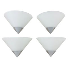 2er Set Glashütte Limburg Wandlampen Wandleuchter , 1970er Jahre