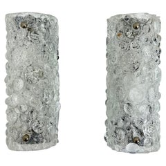 Mid-century design bubble glass wall lamp sconce , 1970s