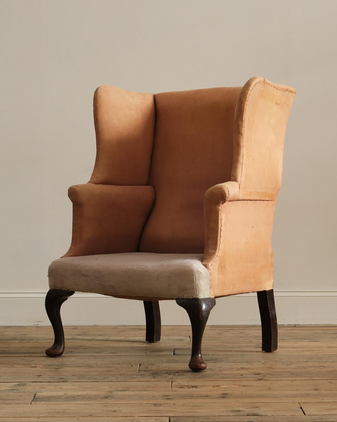 Calicò Poltrona Wingback di una casa di campagna del XIX secolo in vendita