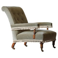 Mid 19th century Gillows Open Armchair.