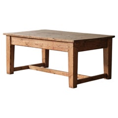 Antique Chunky Pine Farm House Kitchen Table